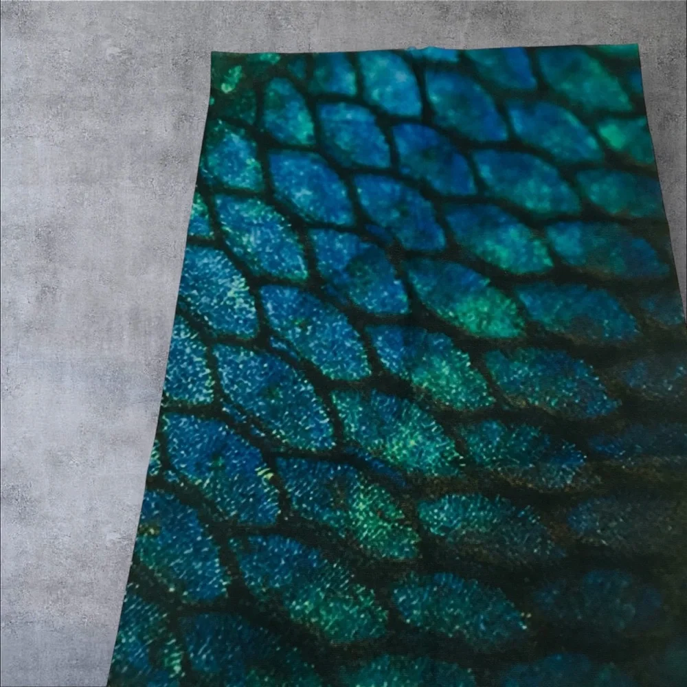 Mermaid Dragon Scale 16 n 1 Neck Gaiter Face Cover Dust Mask Biker Rag Moto New